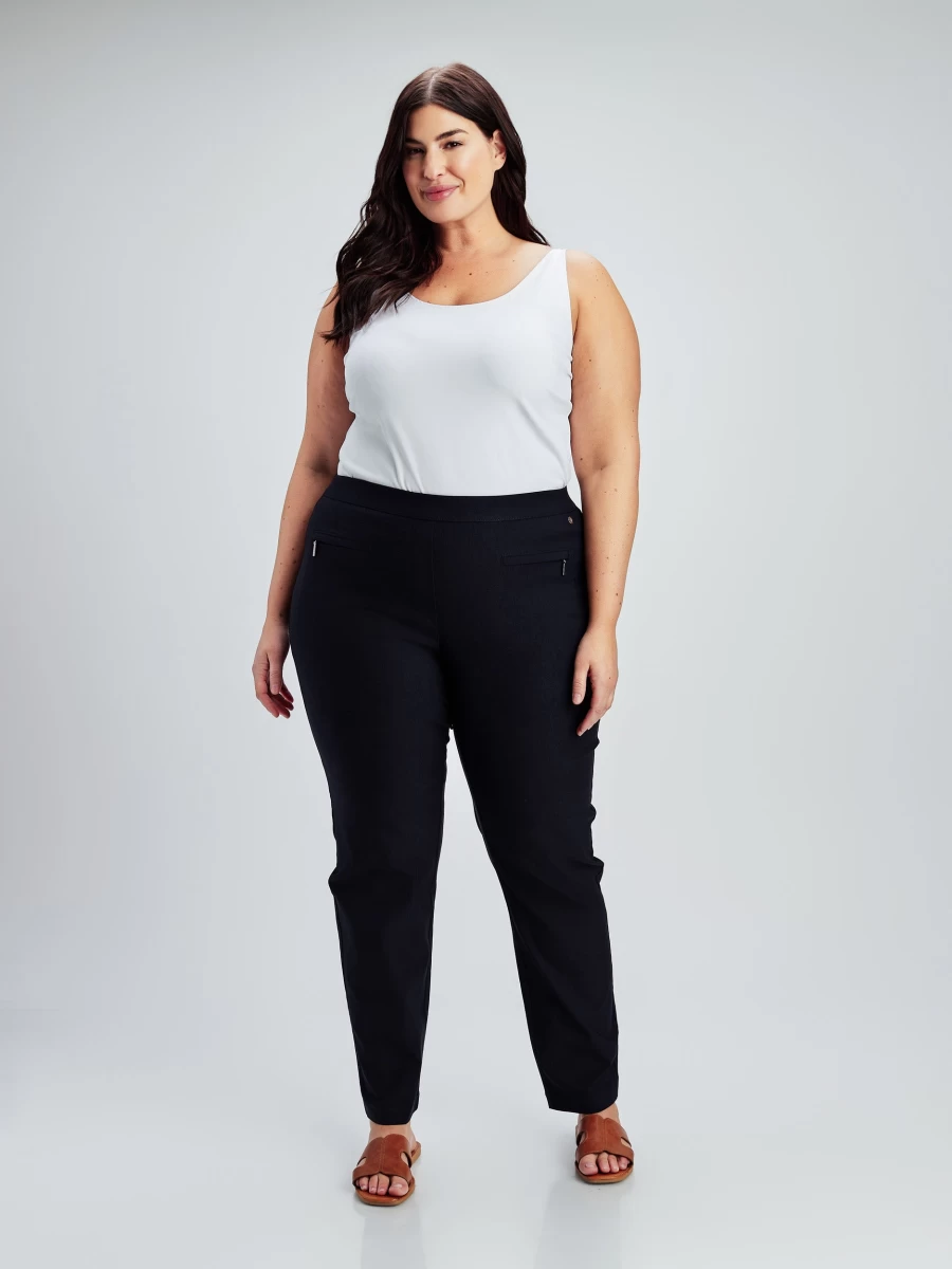 "Claire France Women's Slim Fit Pull-On Trousers"