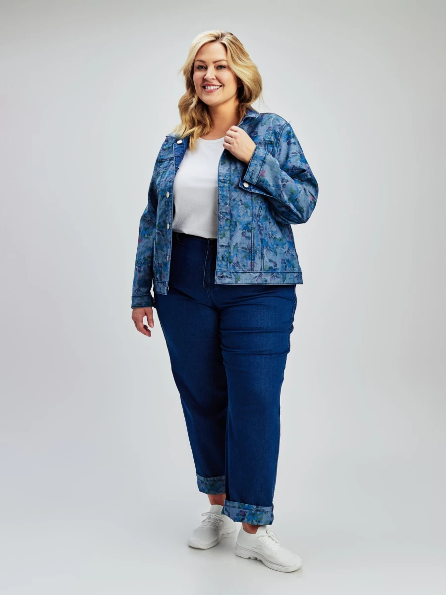 "Claire France Women's Semi-Fitted Denim Vest – Stylish Casual Jean Jacket"