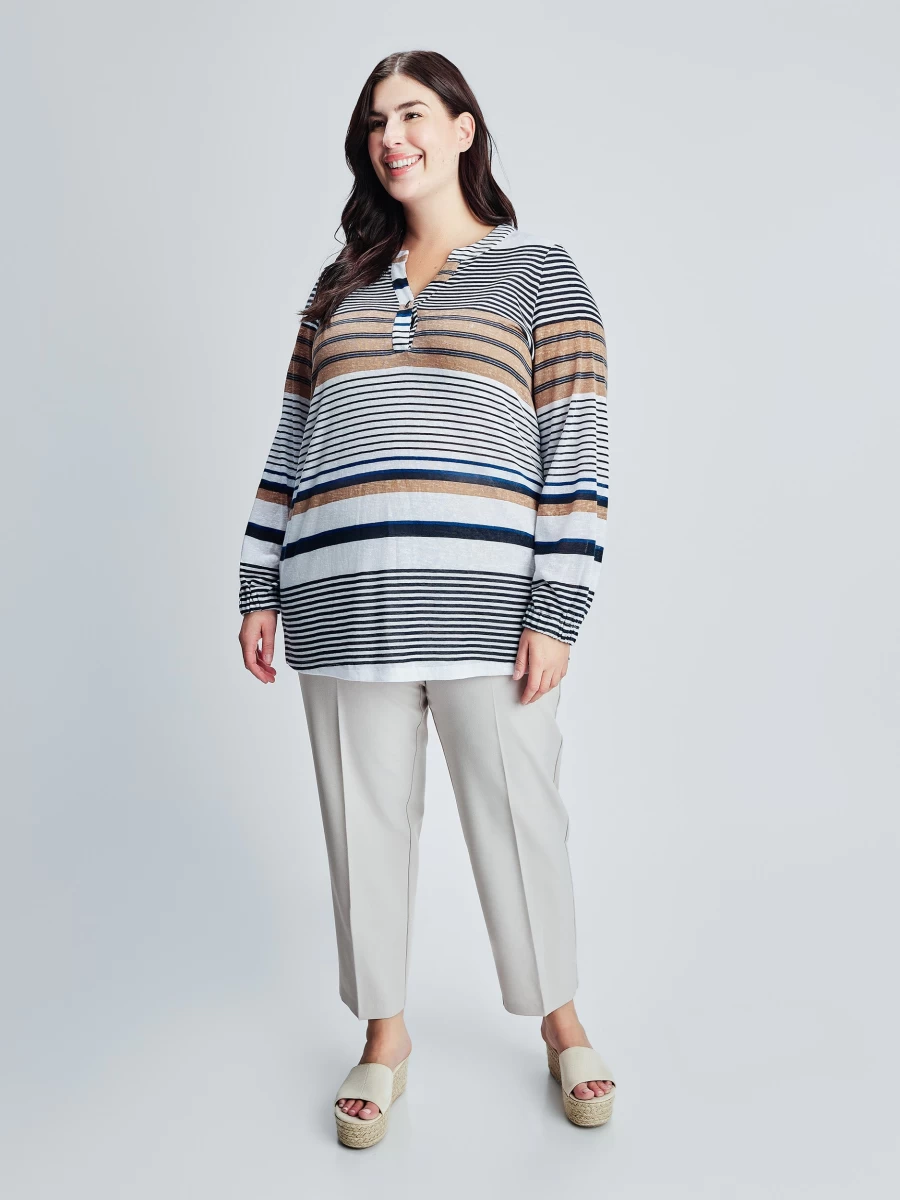 "Claire France Women's Elegant Long Sleeve Tunic Top – Stylish & Comfortable"