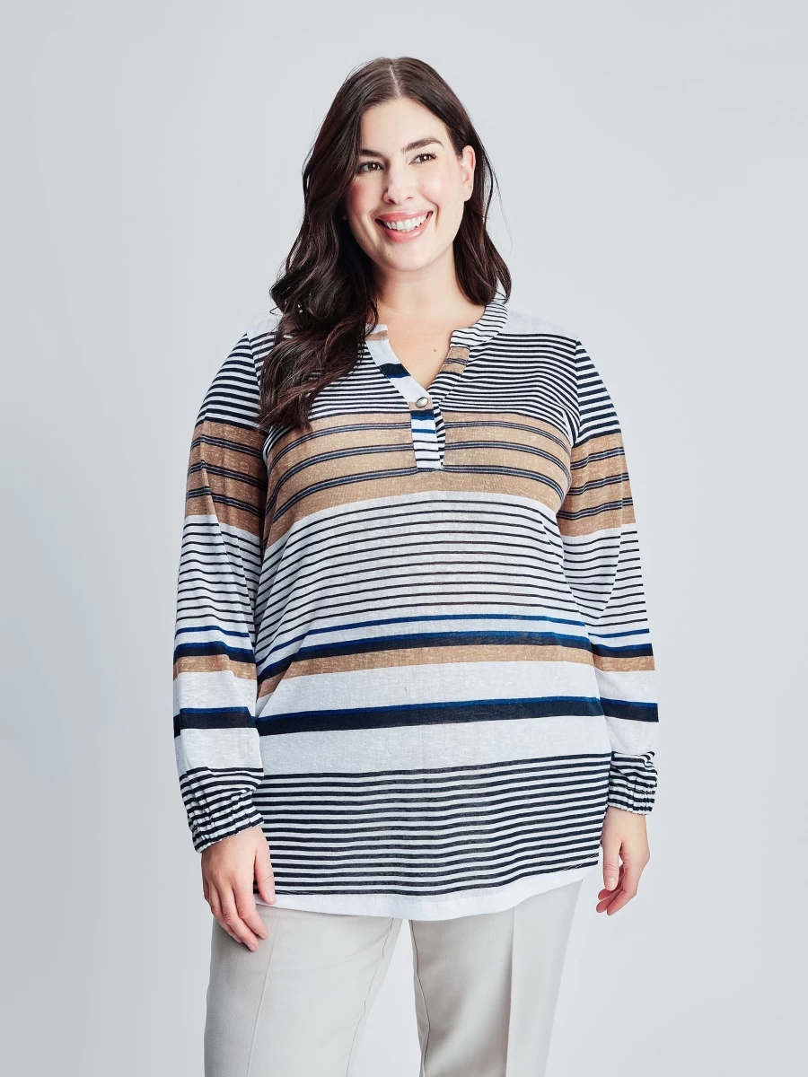 "Claire France Women's Elegant Long Sleeve Tunic Top – Stylish & Comfortable"