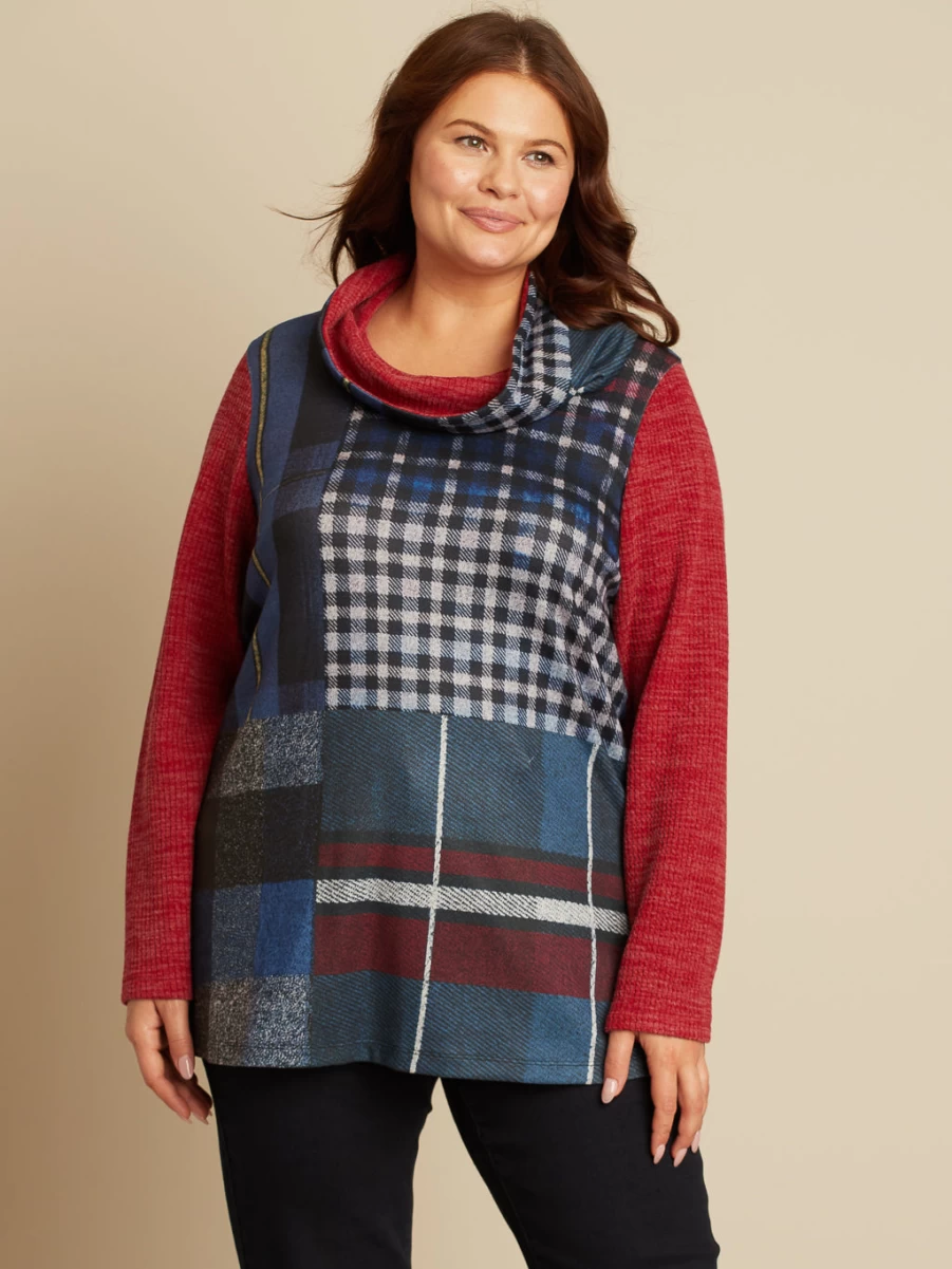 Innée Women's Long-Sleeve Semi-Fitted Knit Tunic Top