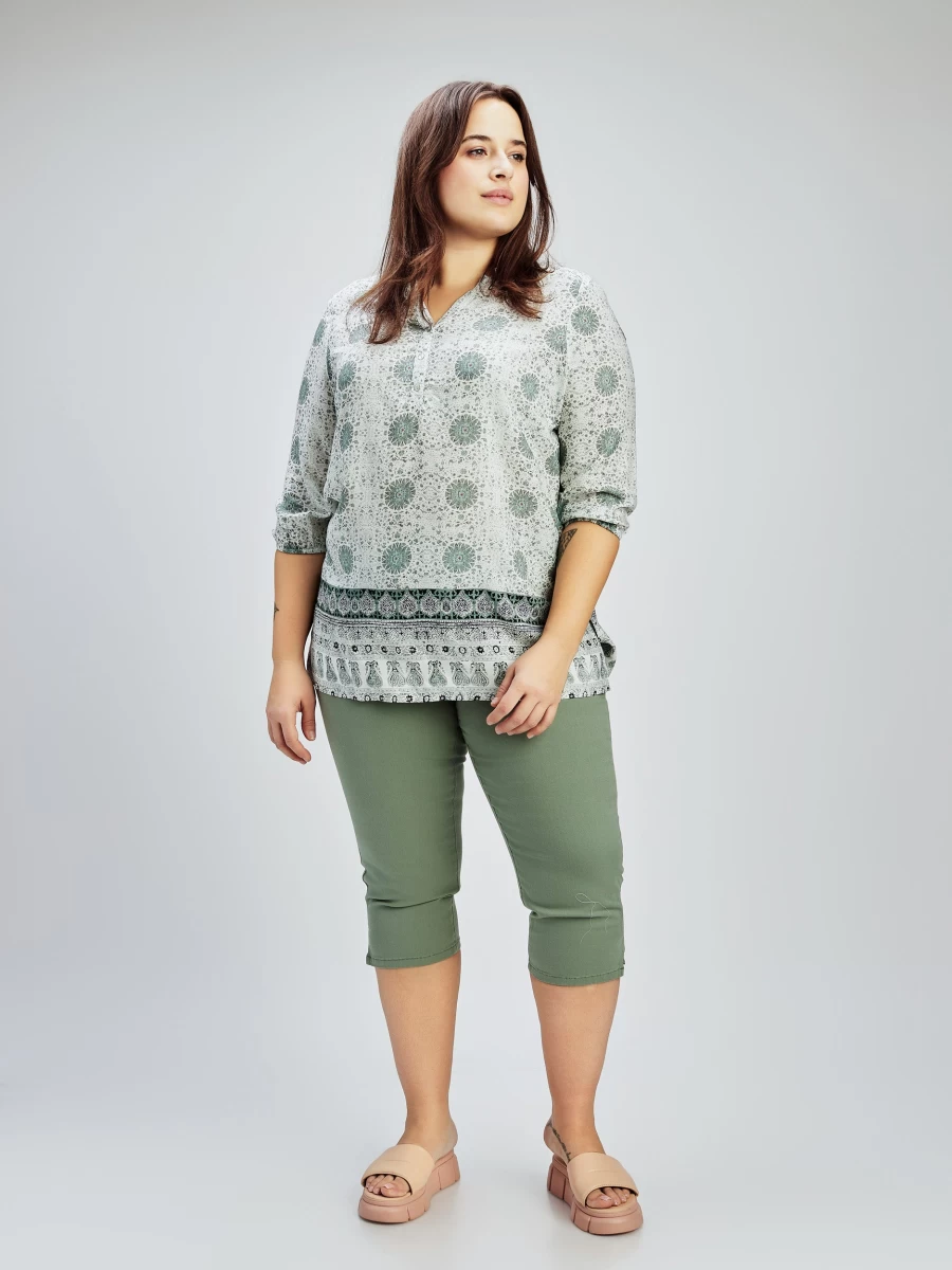"Claire France Women's Elegant 3/4 Sleeve Blouse for Stylish Comfort"