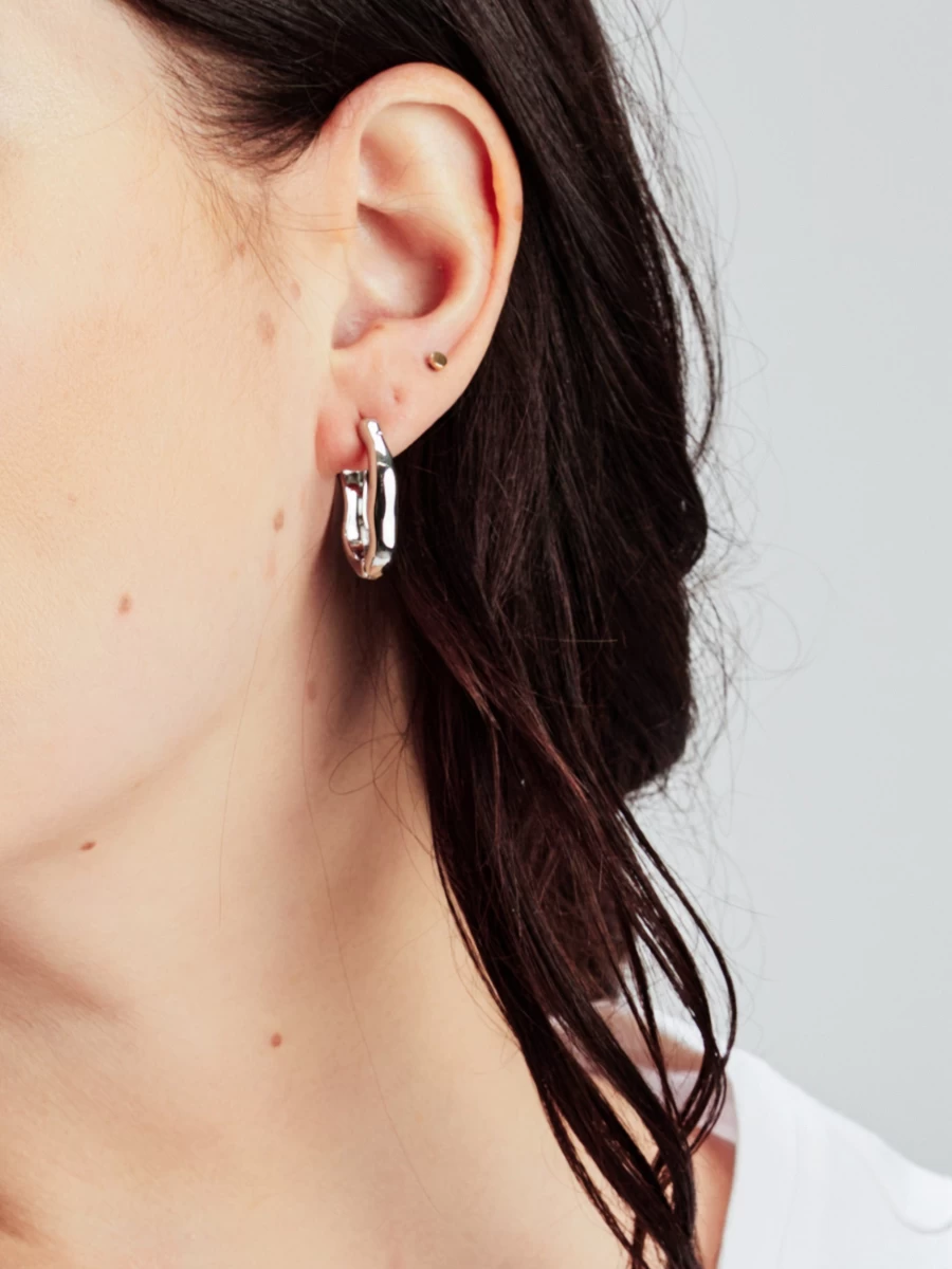 Claire France Sterling Silver Earrings for Women - Elegant Silver Jewelry