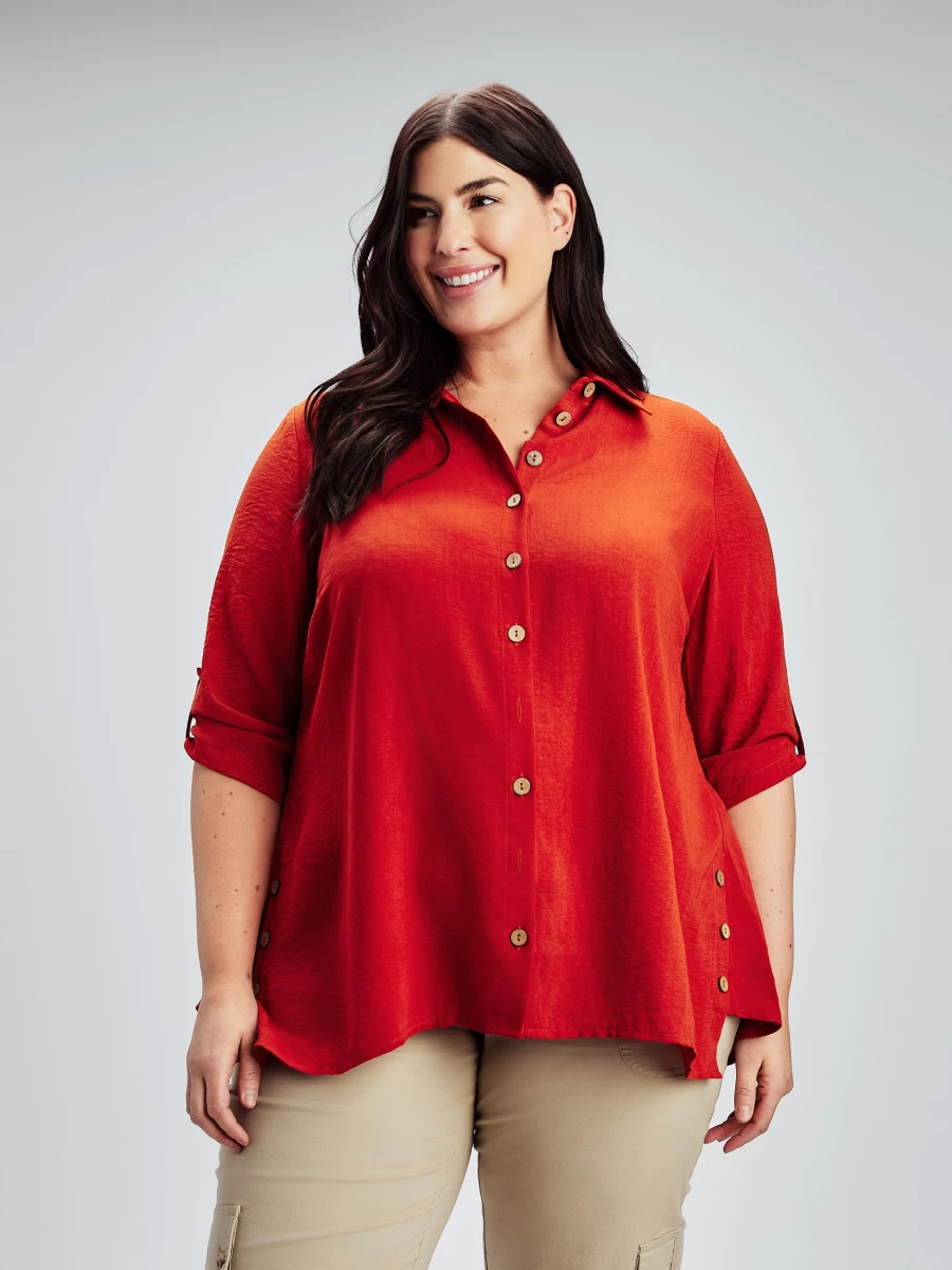 Claire France Women's 3/4 Sleeve Blouse - Stylish & Comfortable Tops for Women