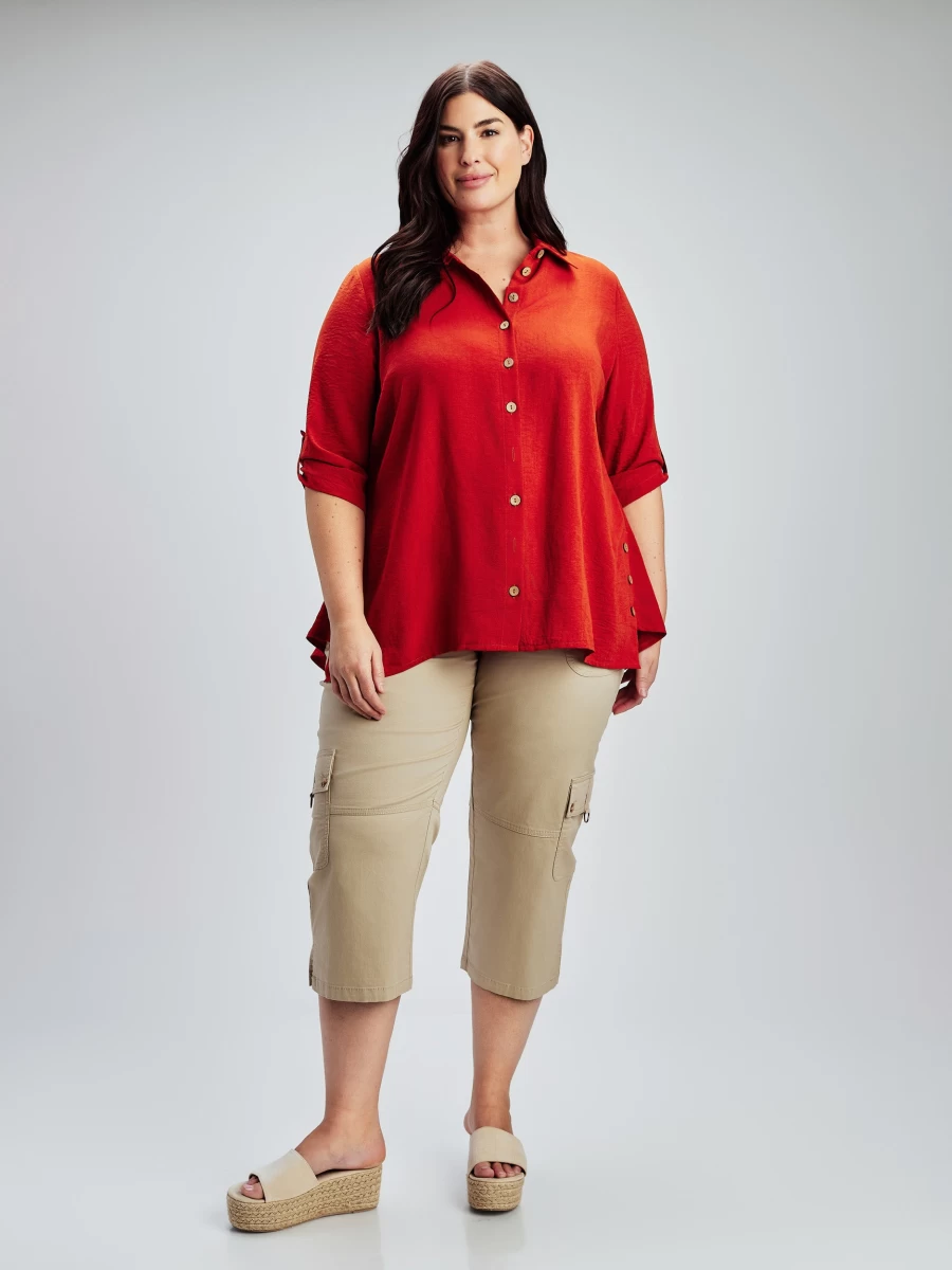 Claire France Women's 3/4 Sleeve Blouse - Stylish & Comfortable Tops for Women