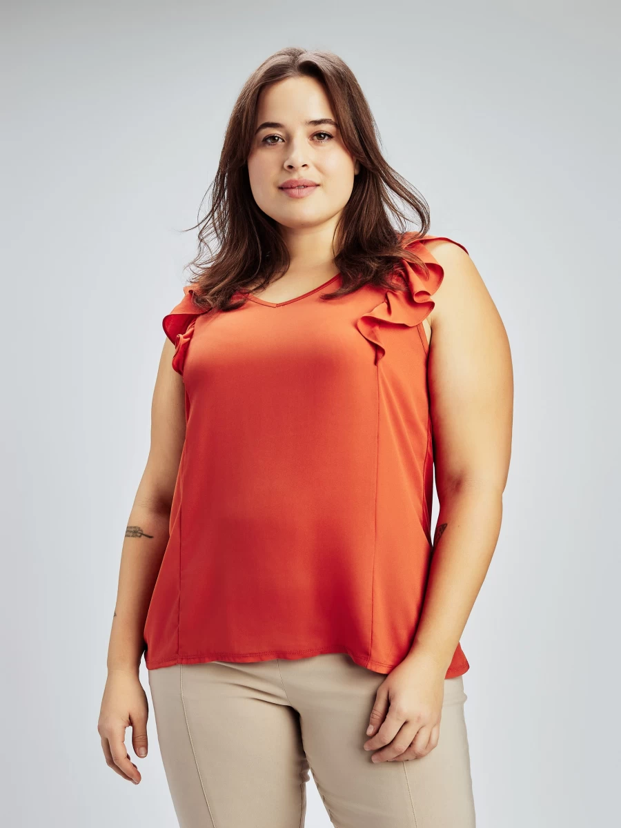 Claire France Women's Flared Tank Top - Stylish & Comfortable Sleeveless Blouse
