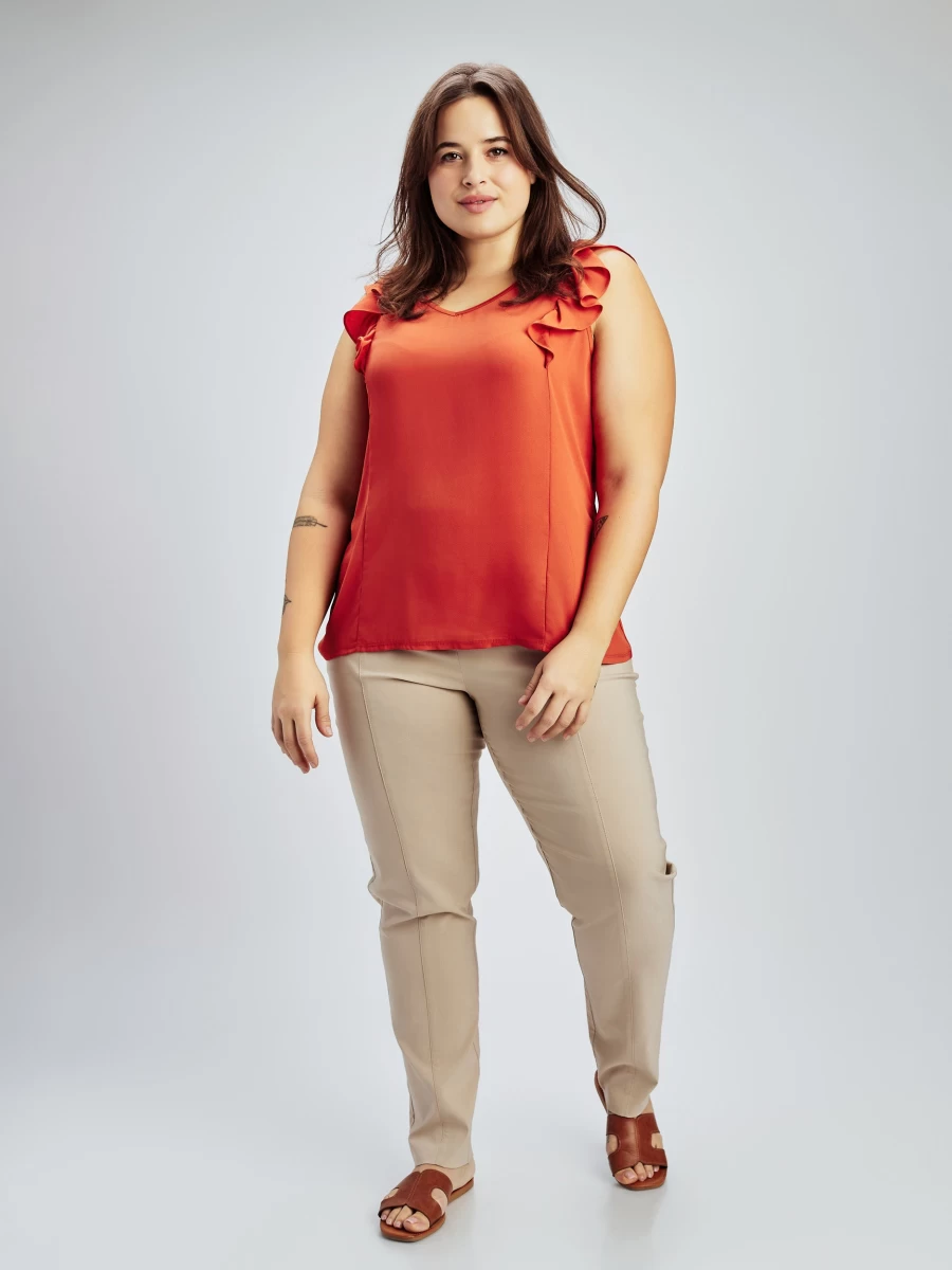Claire France Women's Flared Tank Top - Stylish & Comfortable Sleeveless Blouse
