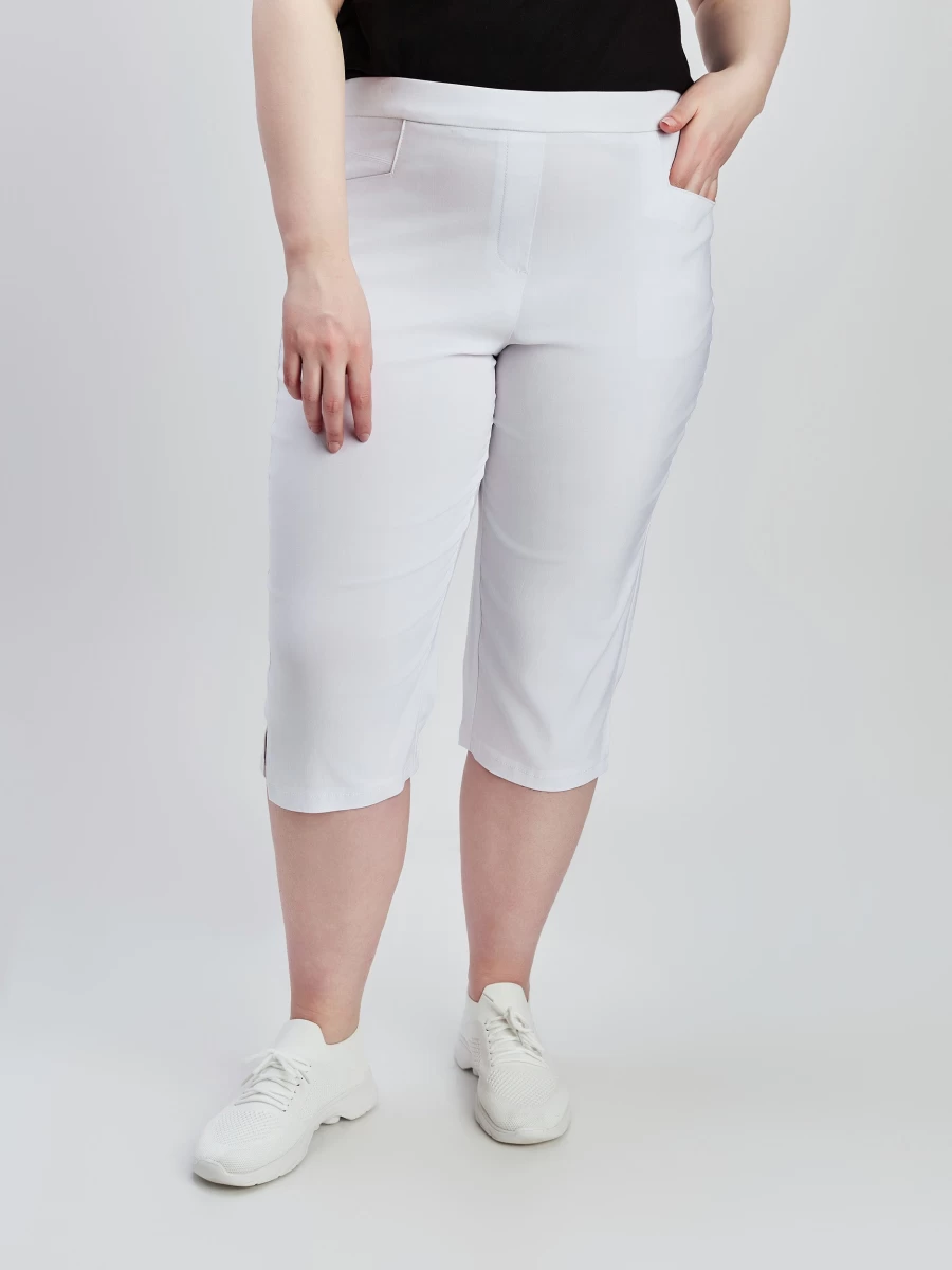 Claire France Women's Straight Fitted Pull-On Capri Pants