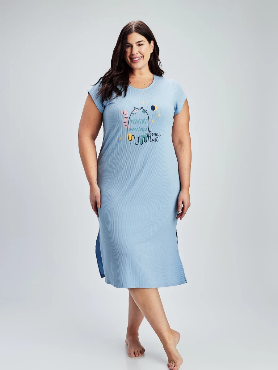 Claire France Women's Elegant Night Gown - Soft Comfortable Sleepwear for Women