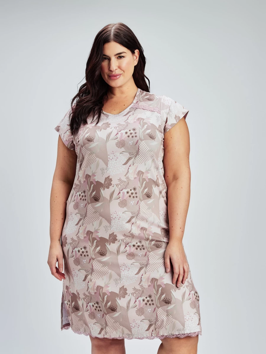 Claire France Women's Elegant Straight Nightgown - Comfortable Sleepwear for Ladies