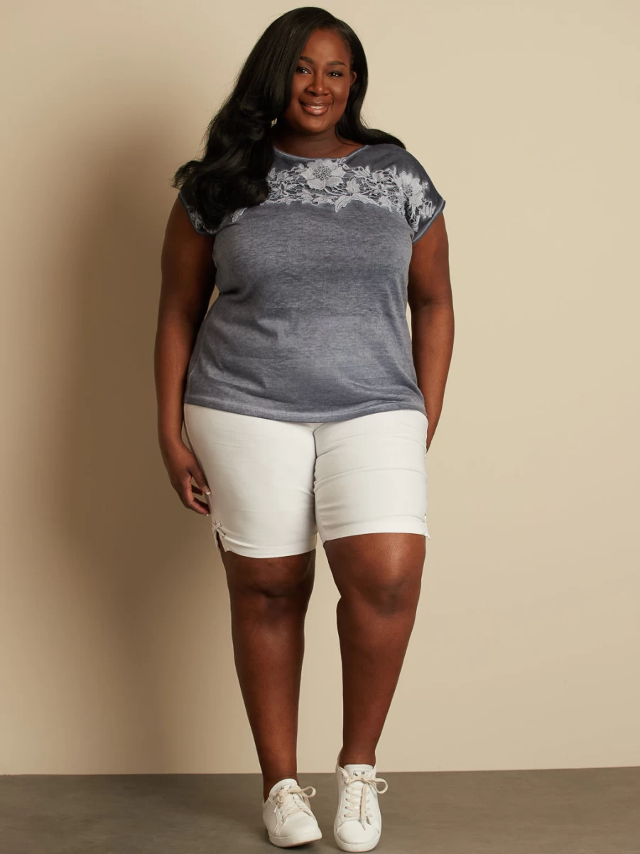 "Claire France Women's Loose Fit Short-Sleeve Cotton T-Shirt"