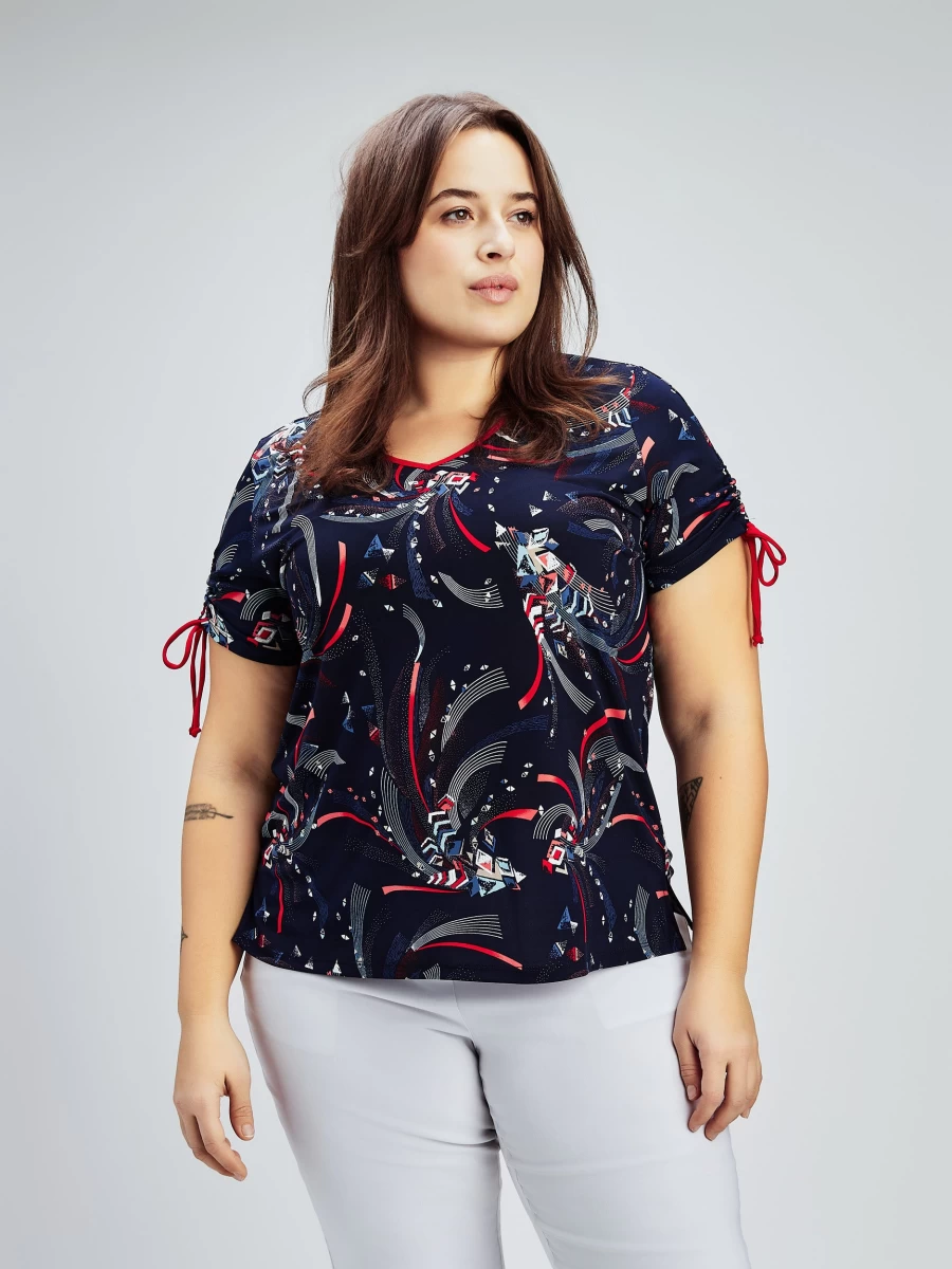 Claire France Women's Short-Sleeve Semi-Fitted Cotton T-Shirt - Comfortable & Stylish Top