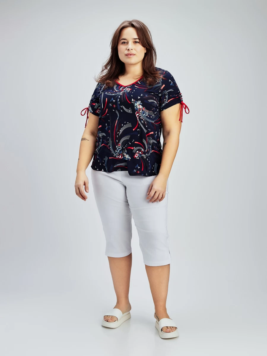 Claire France Women's Short-Sleeve Semi-Fitted Cotton T-Shirt - Comfortable & Stylish Top