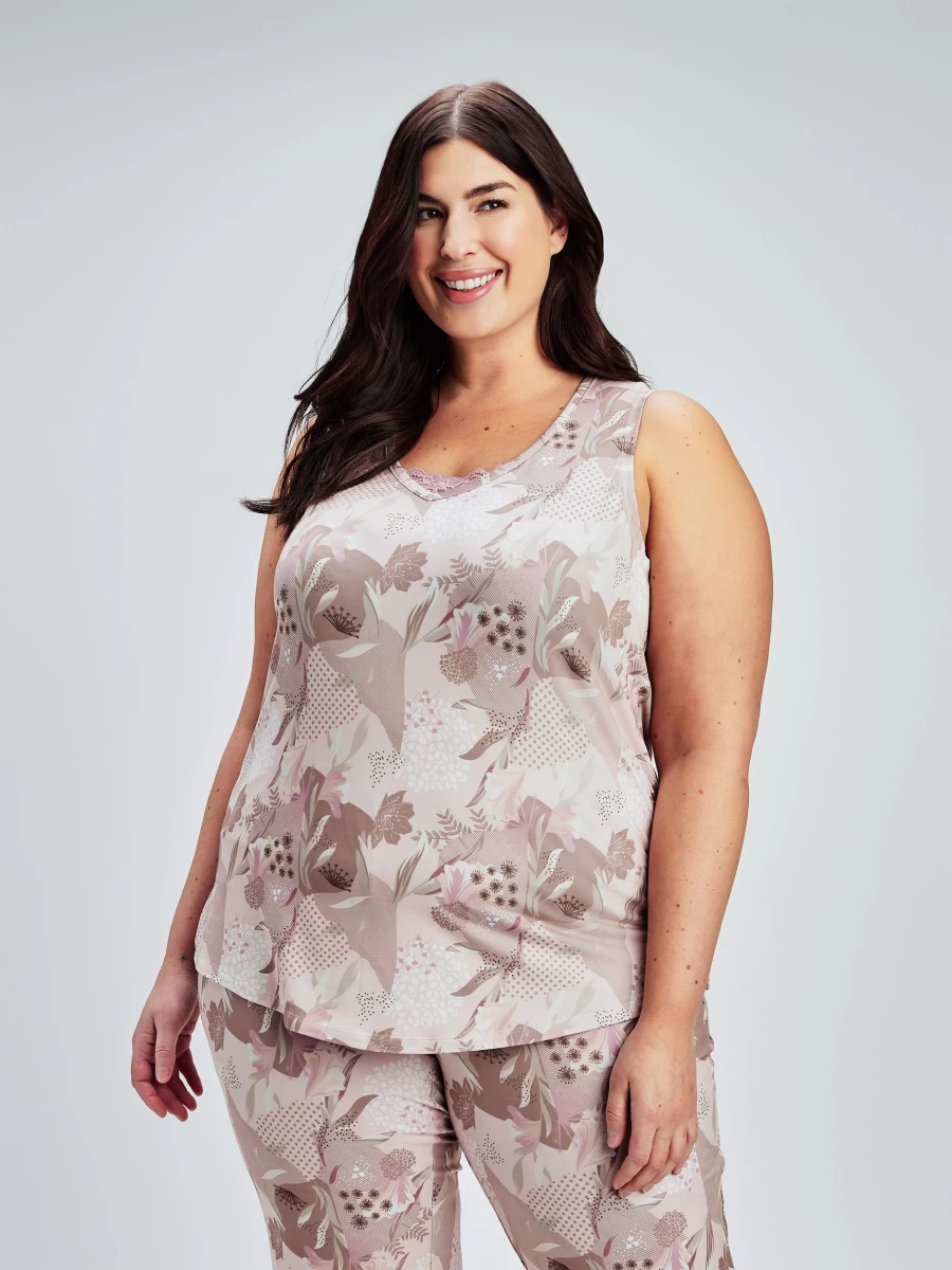 "Claire France Women's Sleepwear Pyjama Tank Top - Comfortable Nightwear for Women"