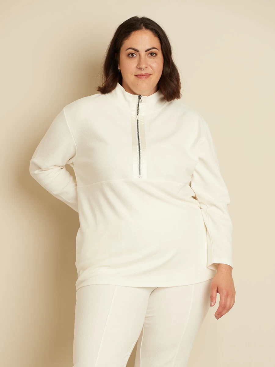 Claire France Women's Elegant Lounge Top - Comfortable Casual Blouse for Relaxation