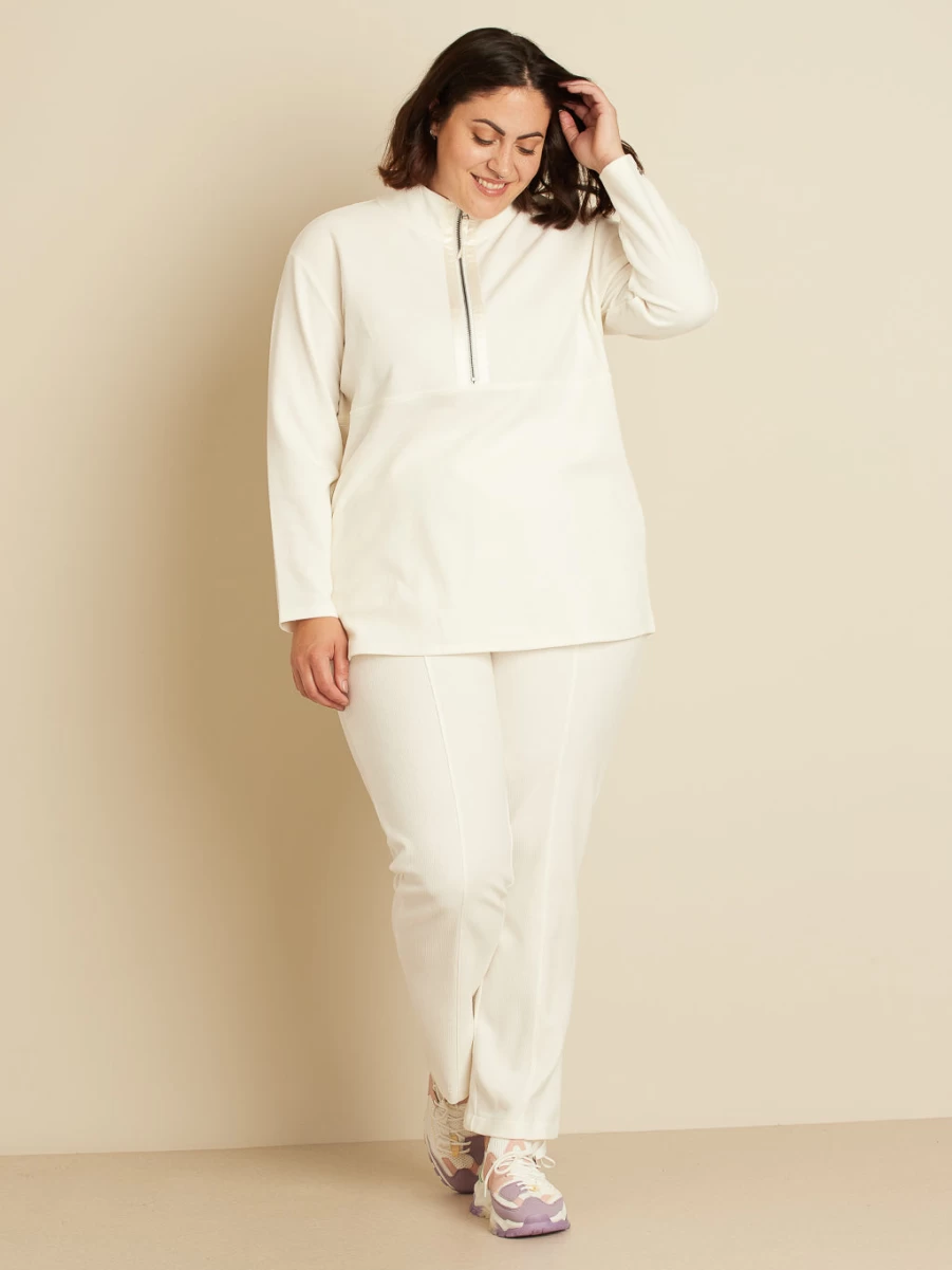 Claire France Women's Elegant Lounge Top - Comfortable Casual Blouse for Relaxation