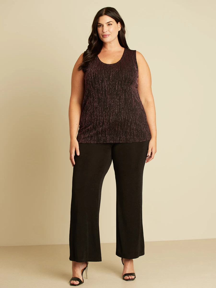 "Claire France Women's Semi-Fitted Cotton Tank Top - Comfortable Stretch Casual Wear"