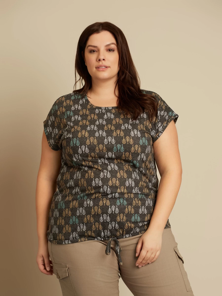 "Claire France Women's Loose Fit Short-Sleeve Cotton T-Shirt"
