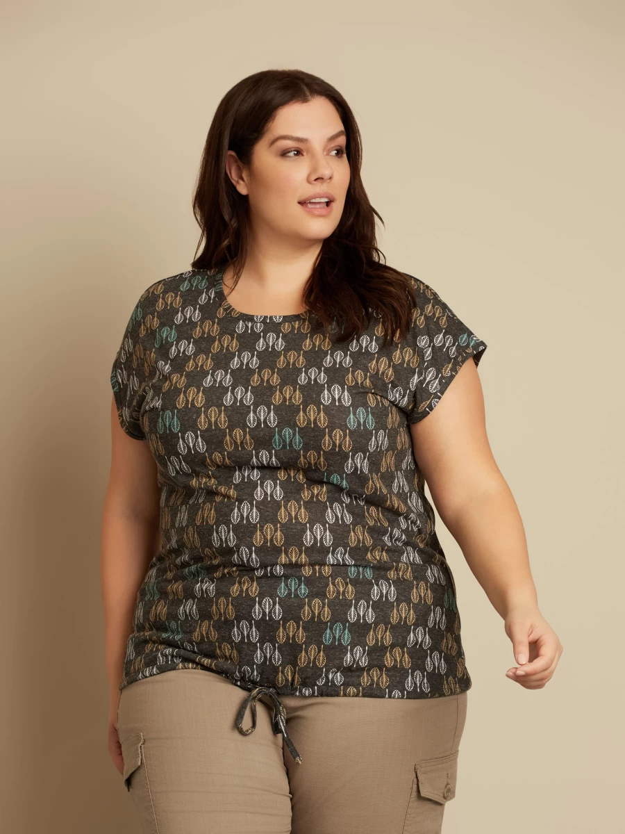 "Claire France Women's Loose Fit Short-Sleeve Cotton T-Shirt"
