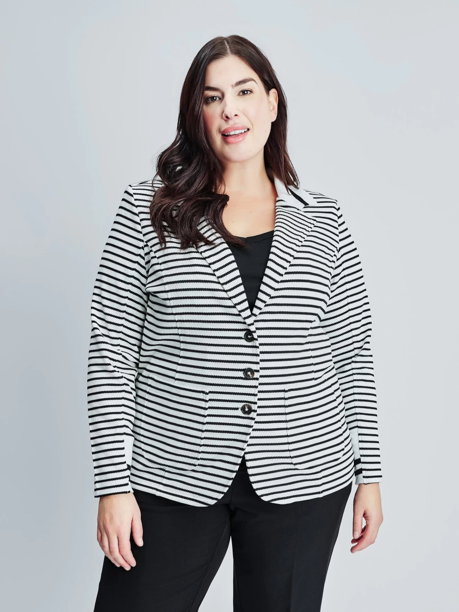 "Claire France Women's Long-Sleeve Knit Semi-Fitted Vest"