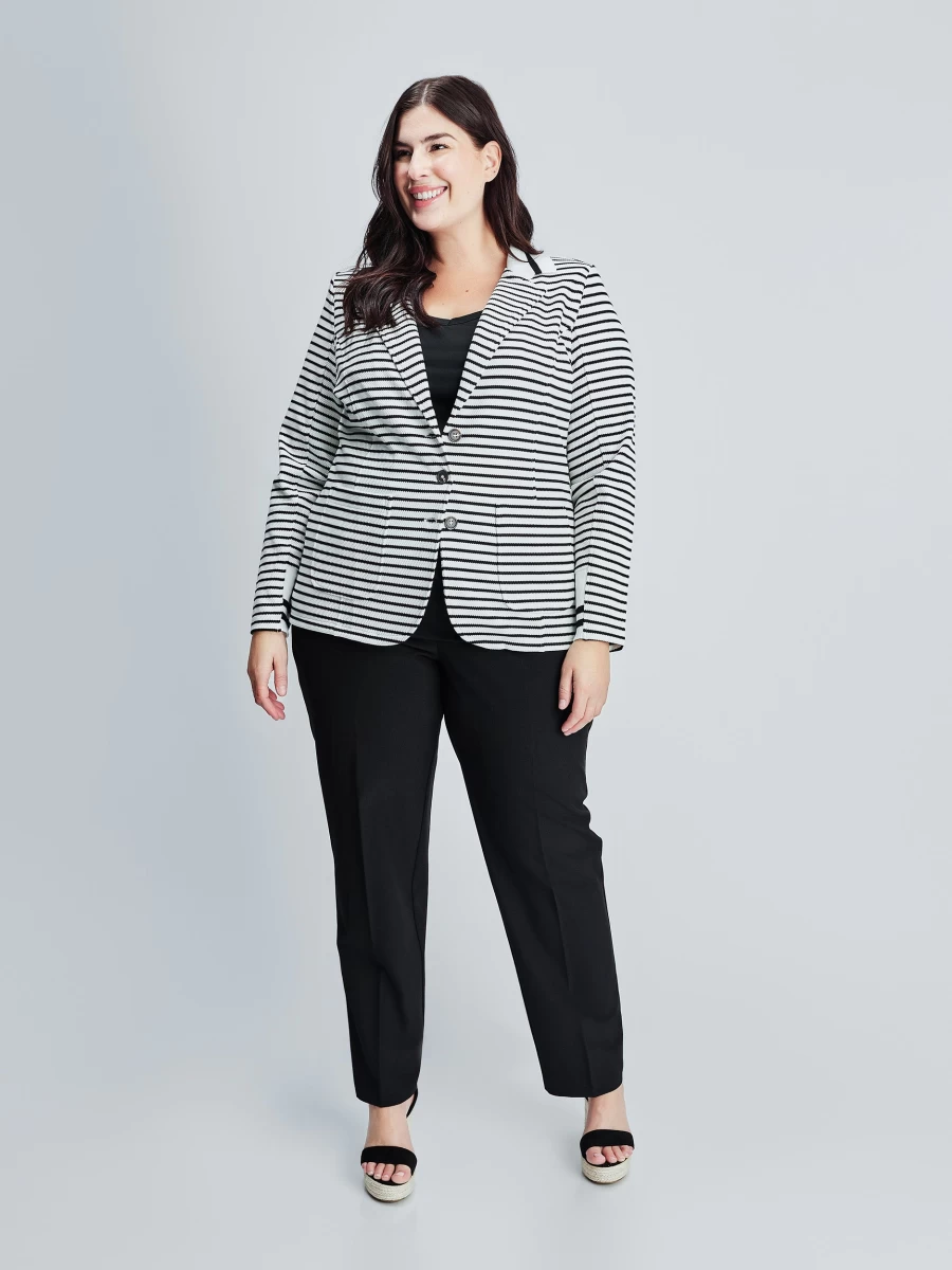 "Claire France Women's Long-Sleeve Knit Semi-Fitted Vest"