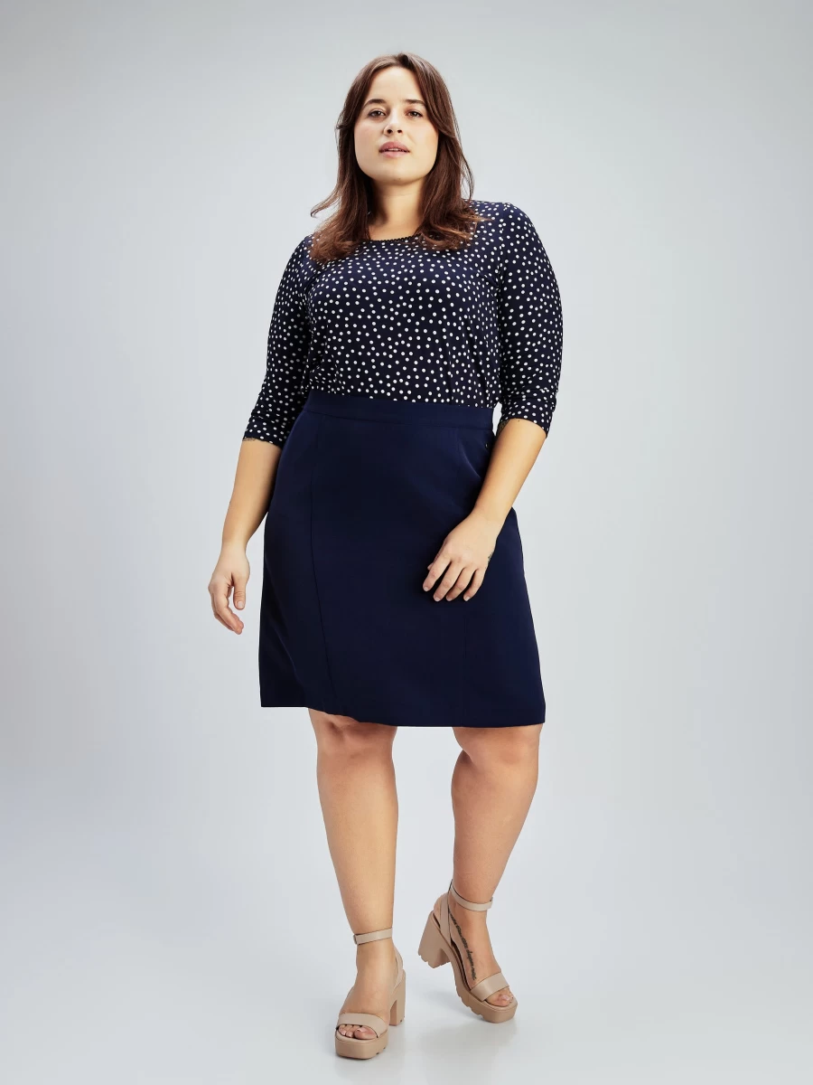Claire France Women's Knee-Length Pencil Dress Skirt - Elegant Slim Fit Stretch Office Wear
