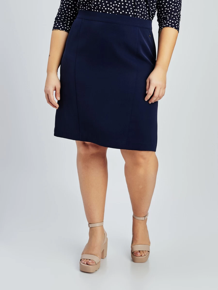 Claire France Women's Knee-Length Pencil Dress Skirt - Elegant Slim Fit Stretch Office Wear