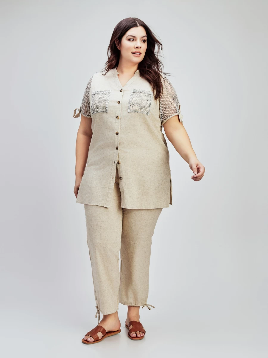 "Claire France Women's Semi-Fitted Lounge Tunic – Comfortable Stylish Top"