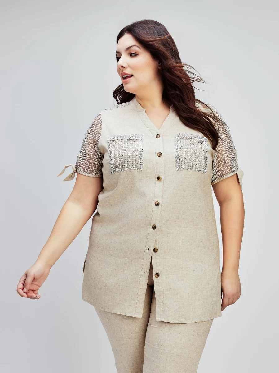 "Claire France Women's Semi-Fitted Lounge Tunic – Comfortable Stylish Top"