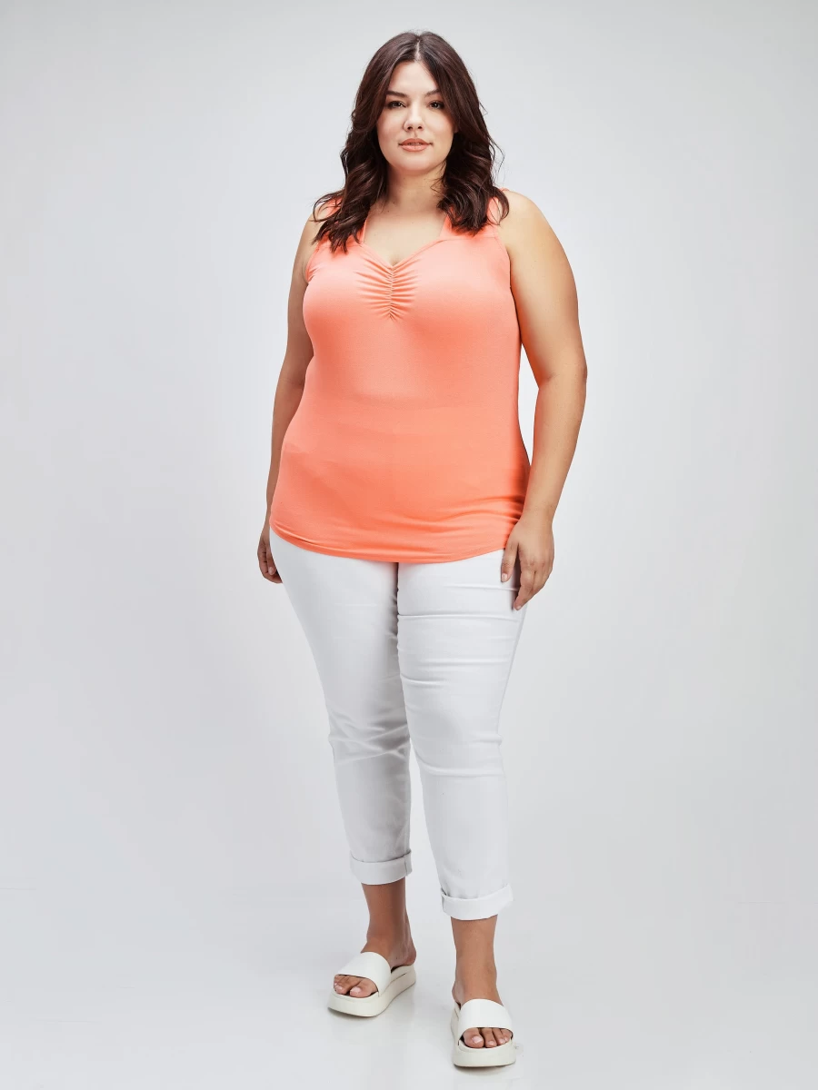 "Claire France Women's Semi-Fitted Tank Top - Stylish & Comfortable Casual Wear"